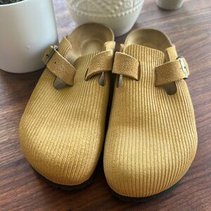 Birkenstock Boston BS size 37 corduroy cork brown